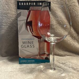 SHARPER IMAGE Oversized Wine Glass